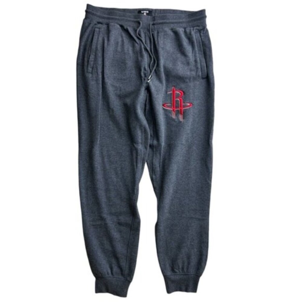 UNK Men’s NBA Houston Rockets Gray Casual Sweatpants Size L